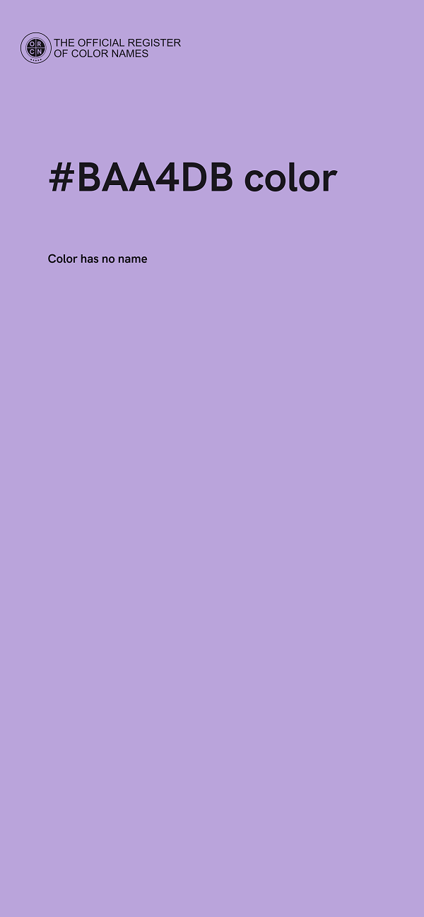 #BAA4DB color image