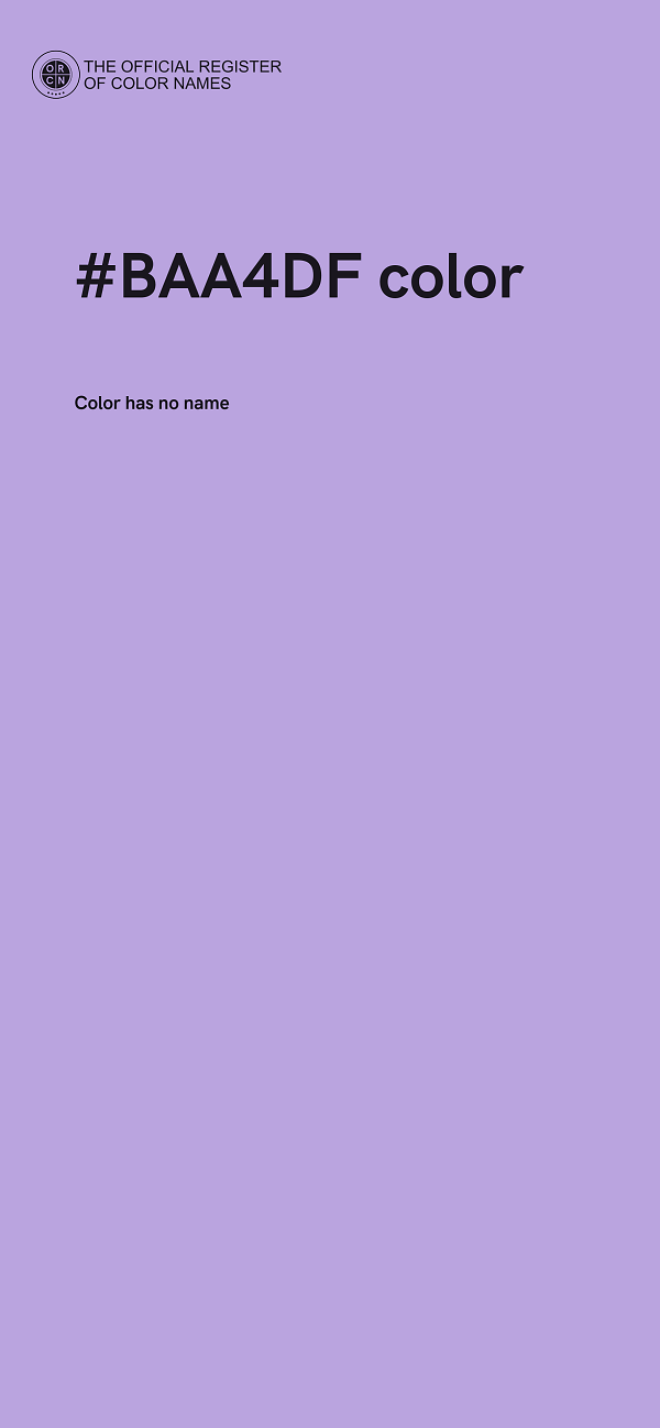 #BAA4DF color image