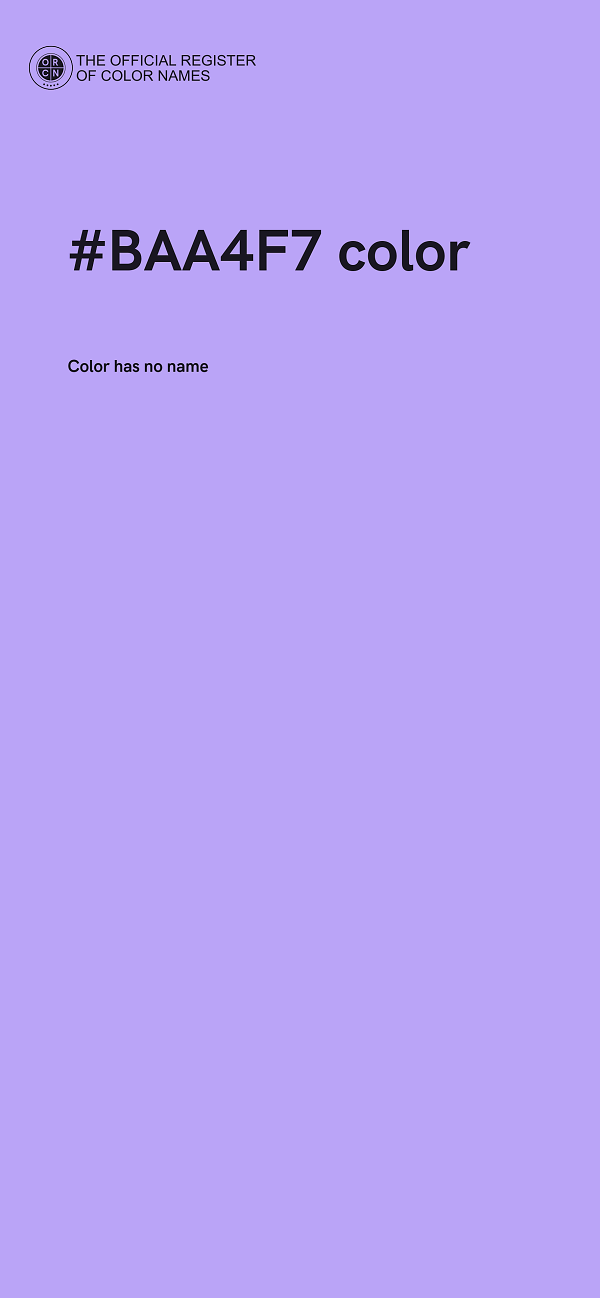 #BAA4F7 color image