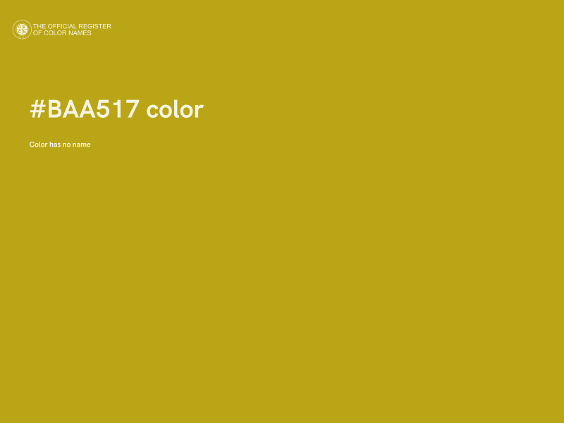 #BAA517 color image