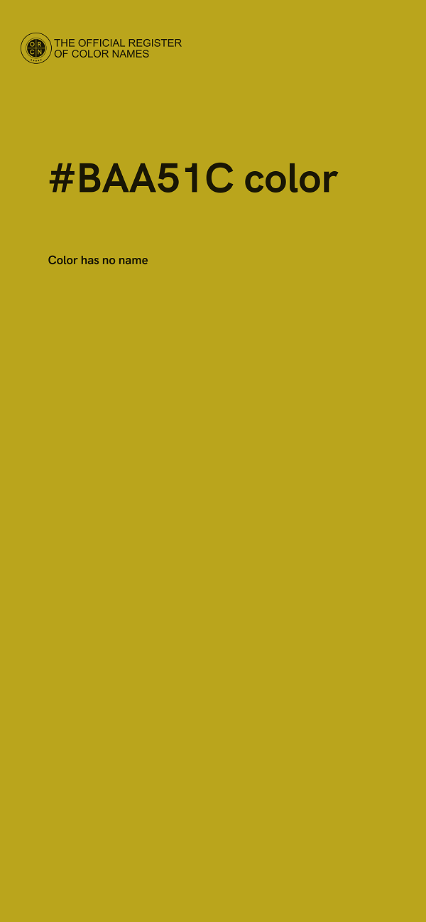 #BAA51C color image
