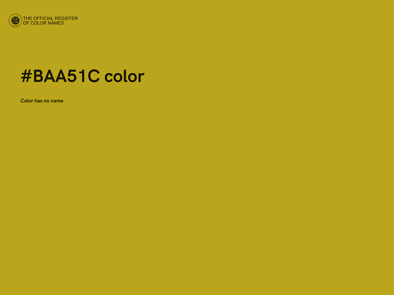 #BAA51C color image