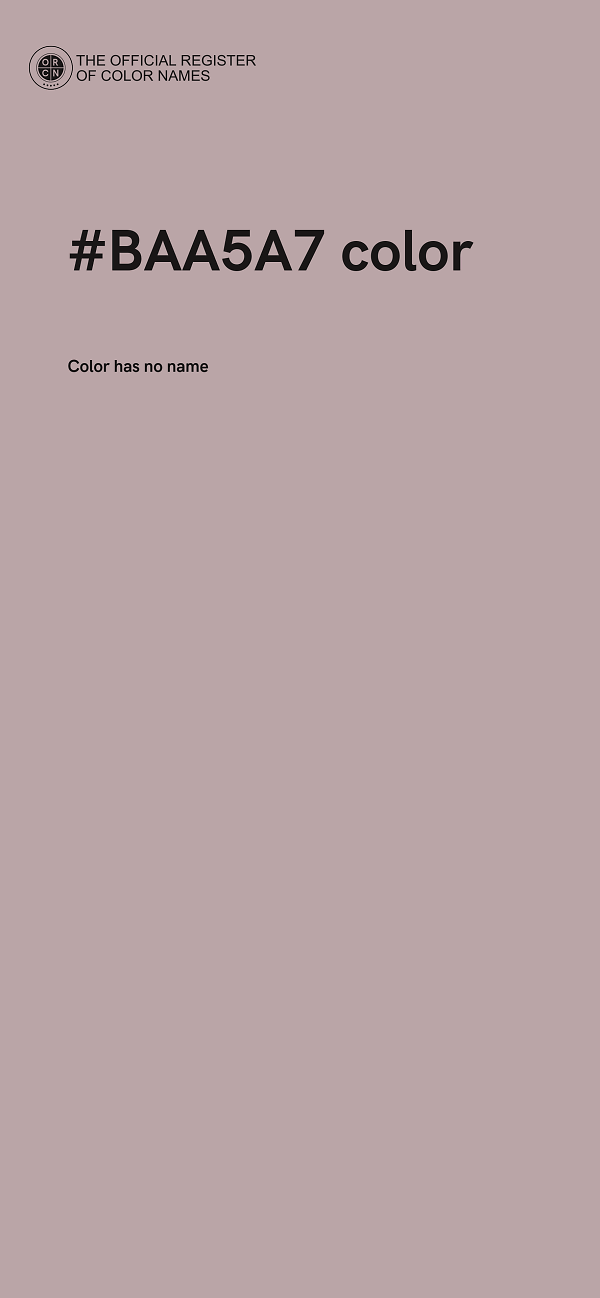 #BAA5A7 color image