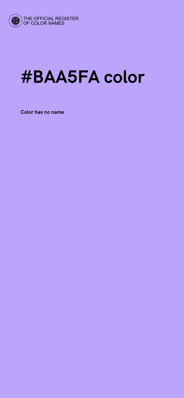 #BAA5FA color image
