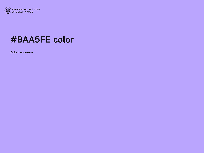 #BAA5FE color image