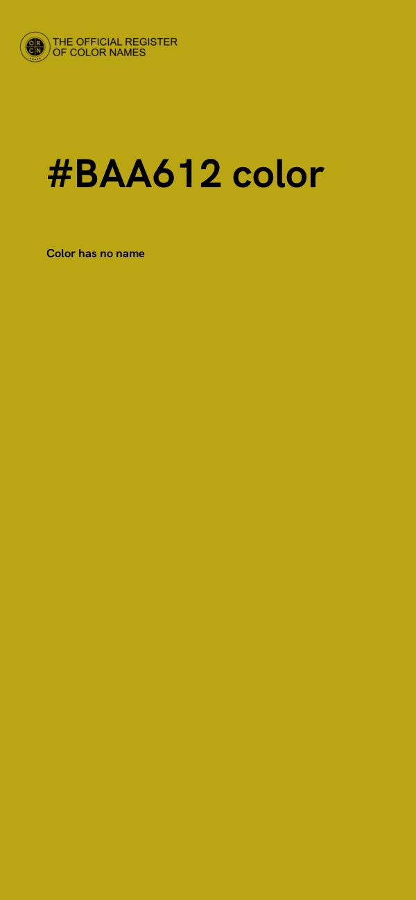 #BAA612 color image