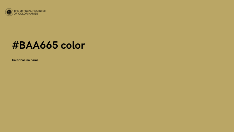 #BAA665 color image