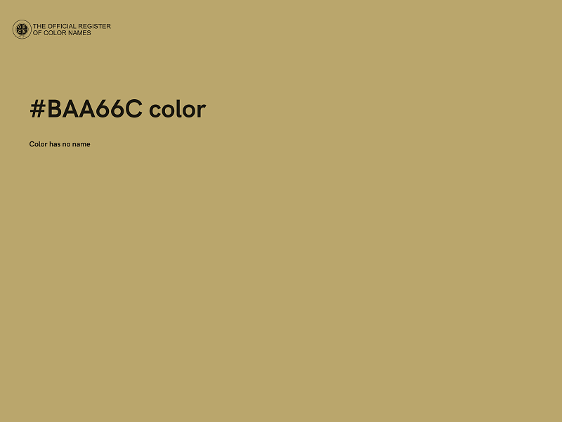 #BAA66C color image