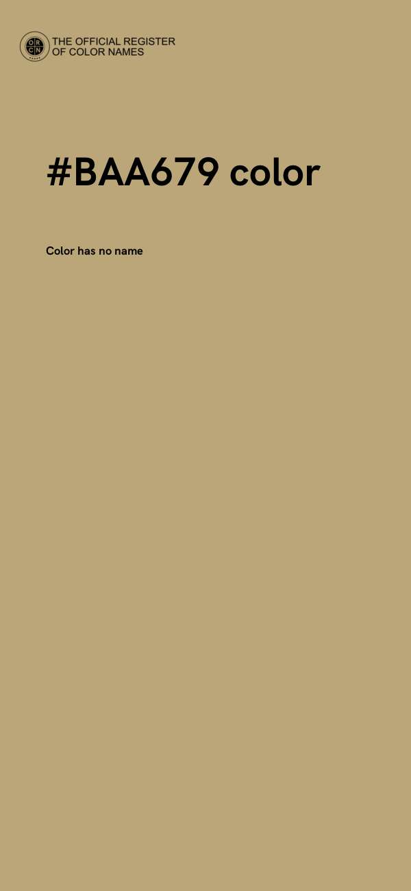#BAA679 color image