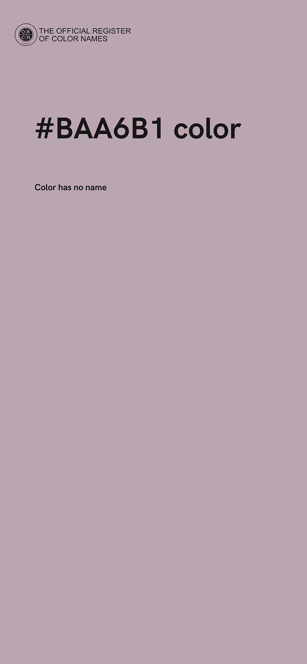 #BAA6B1 color image