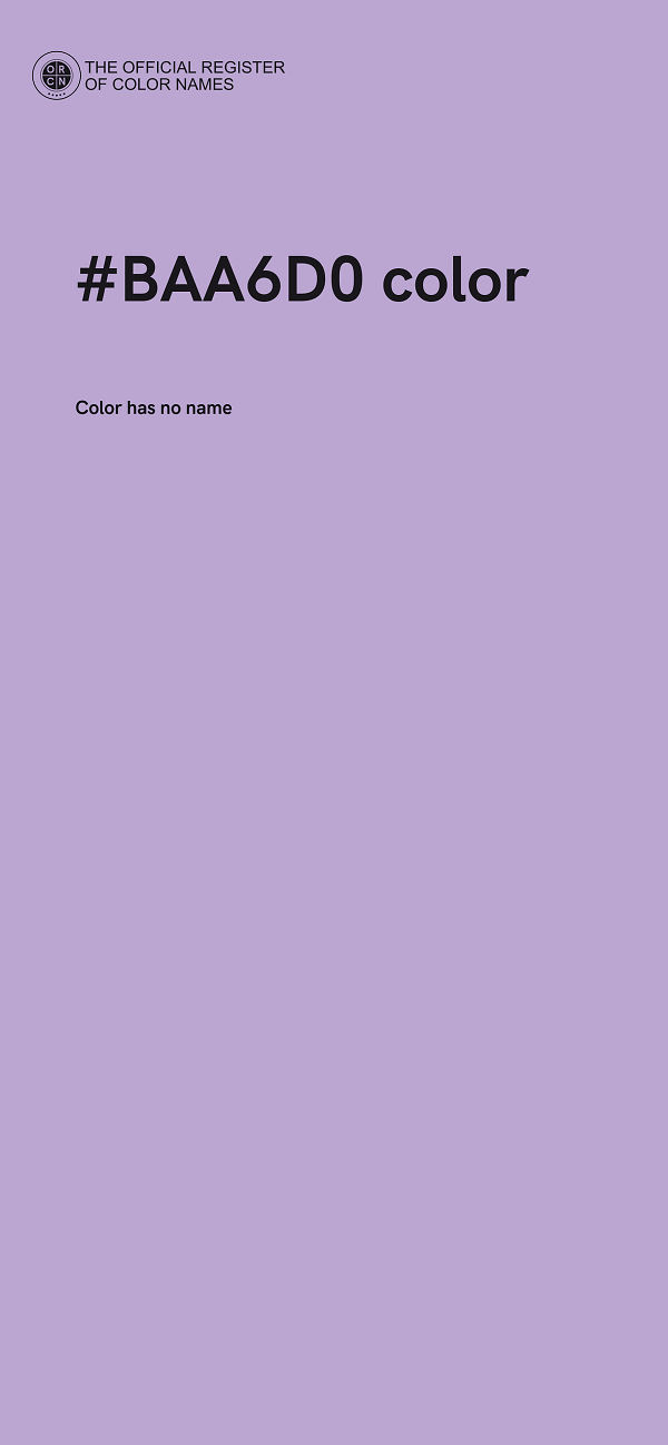 #BAA6D0 color image