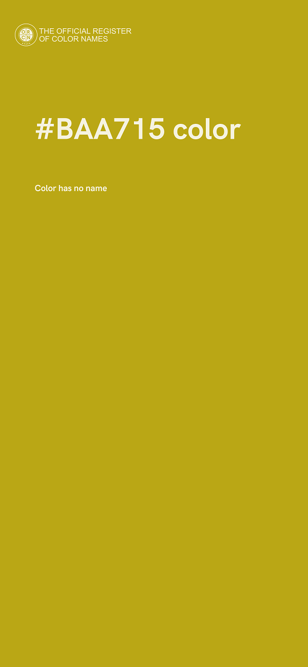 #BAA715 color image