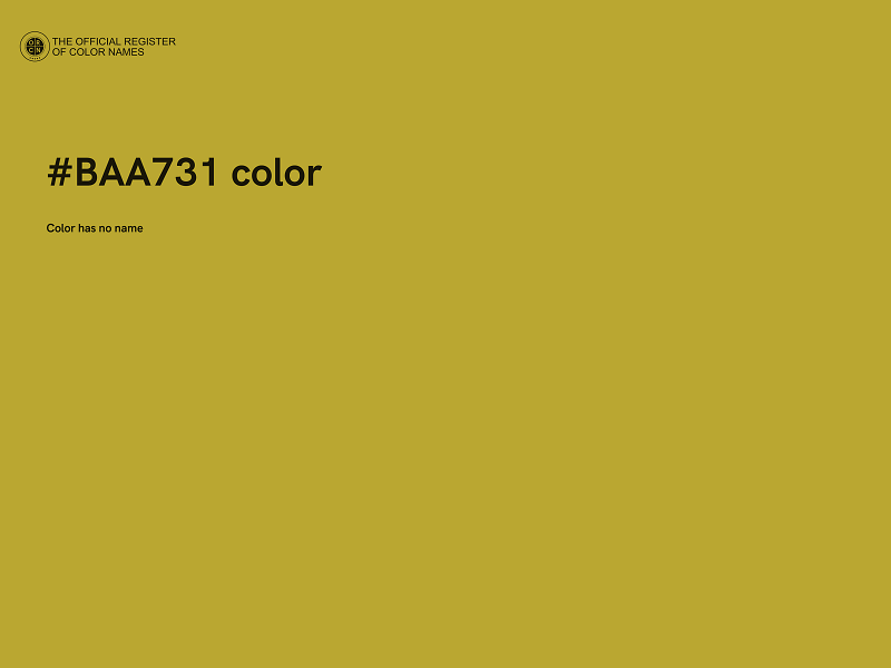 #BAA731 color image