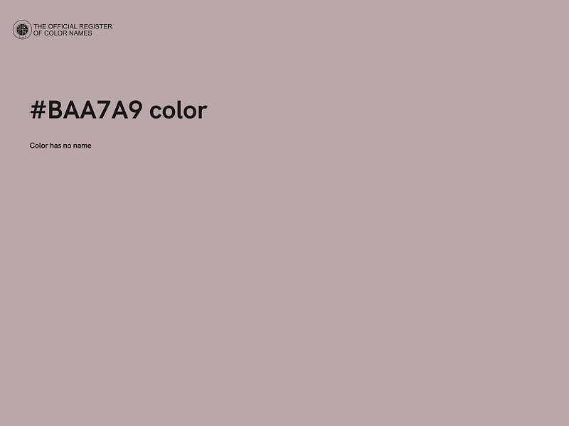 #BAA7A9 color image