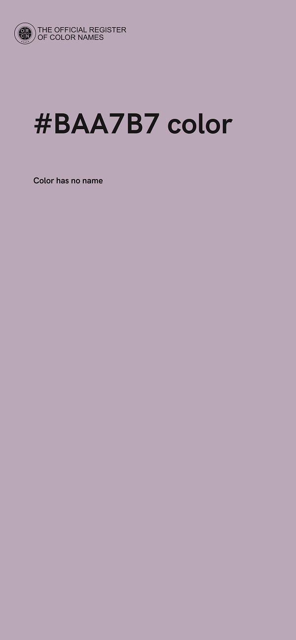 #BAA7B7 color image