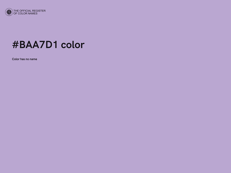 #BAA7D1 color image