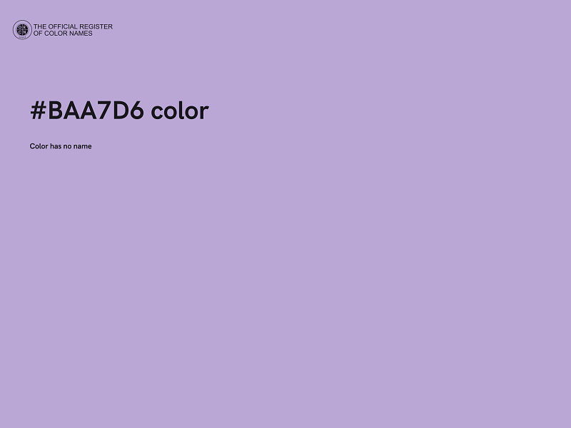 #BAA7D6 color image