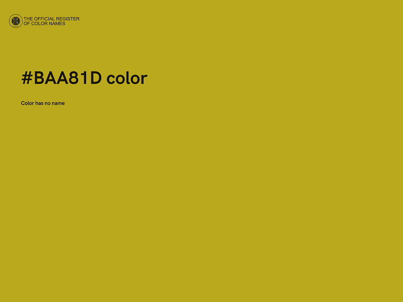 #BAA81D color image