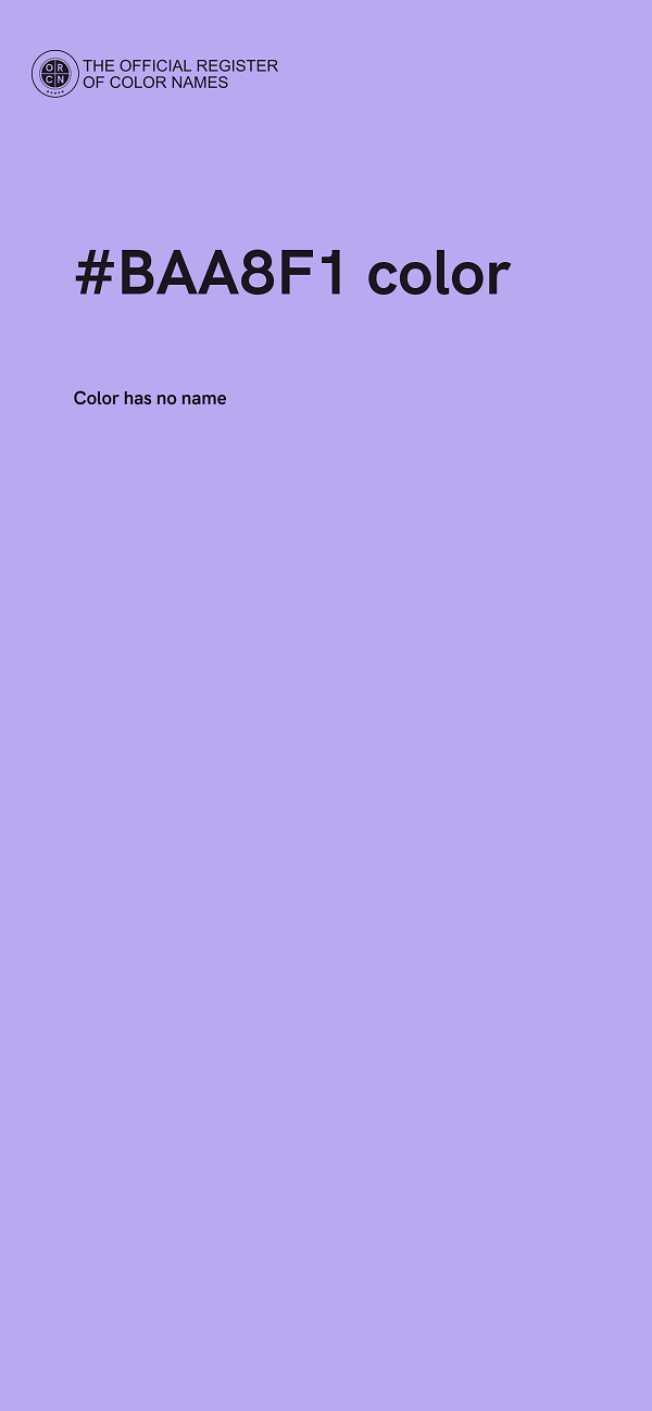 #BAA8F1 color image