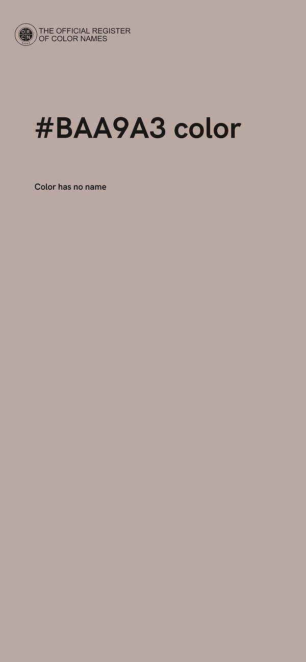 #BAA9A3 color image