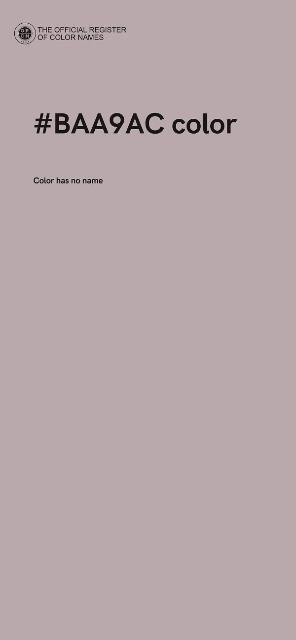 #BAA9AC color image