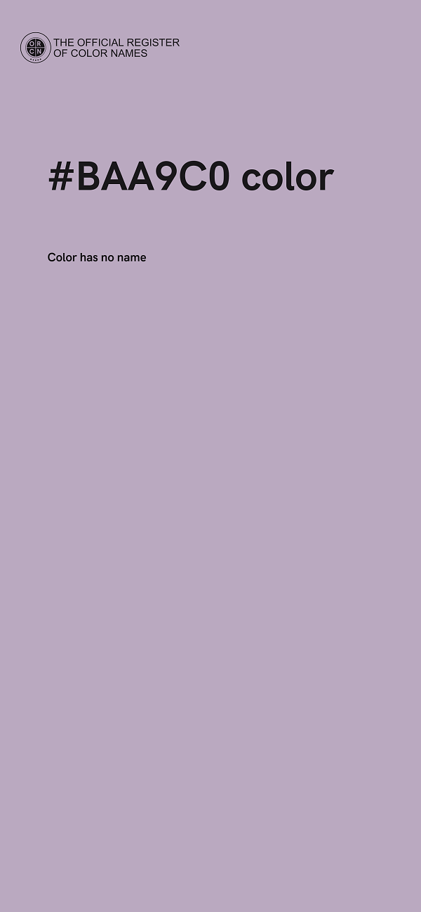 #BAA9C0 color image