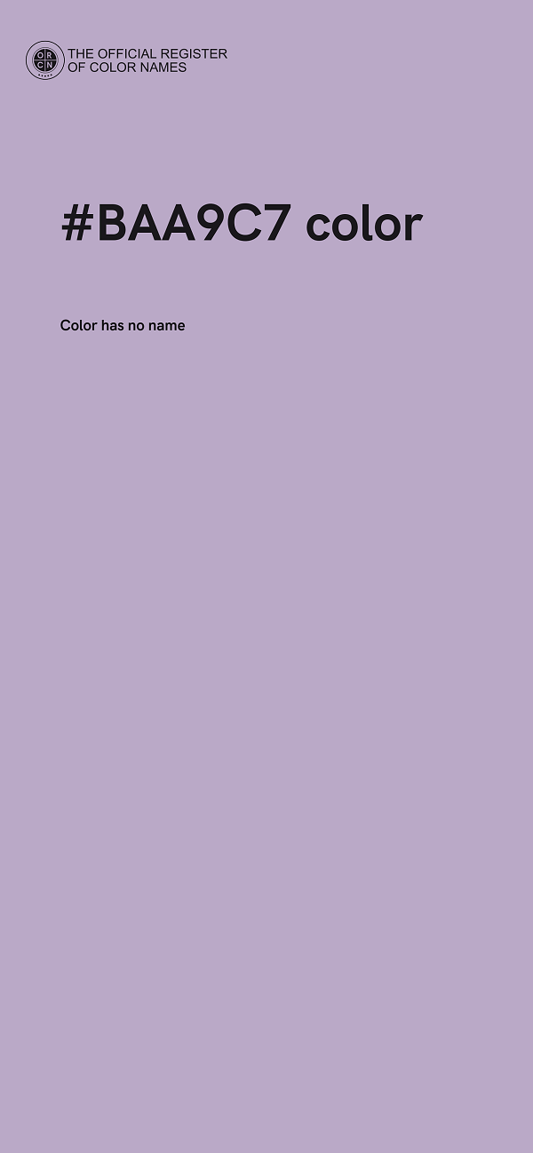 #BAA9C7 color image