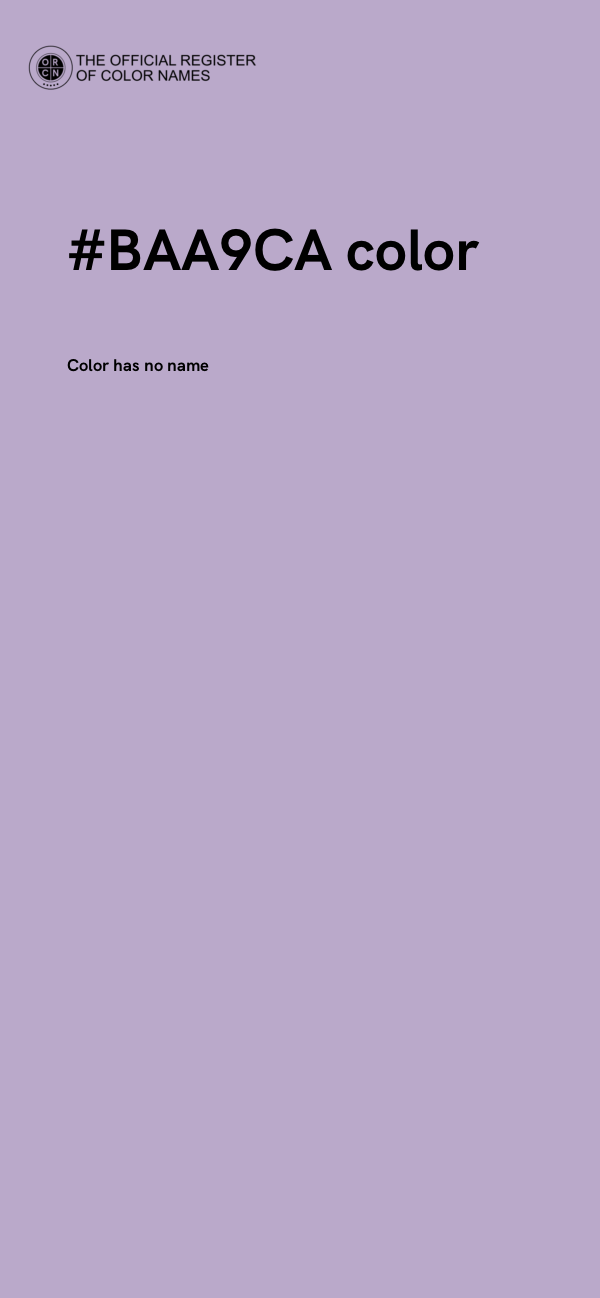 #BAA9CA color image