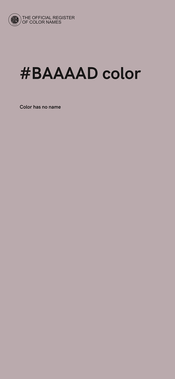 #BAAAAD color image
