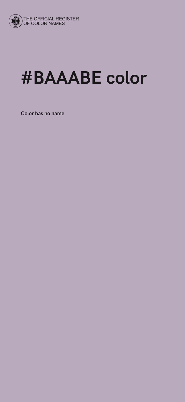 #BAAABE color image