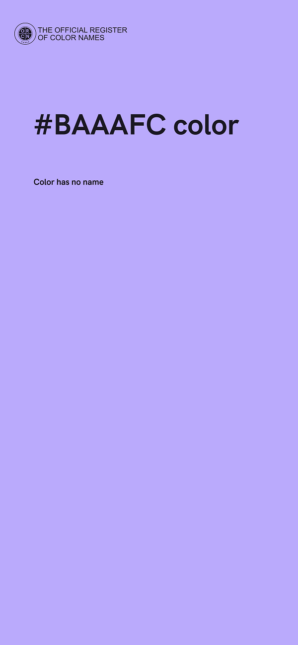 #BAAAFC color image