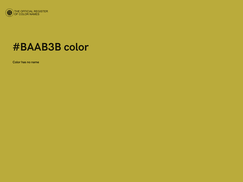 #BAAB3B color image