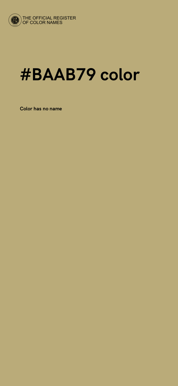 #BAAB79 color image