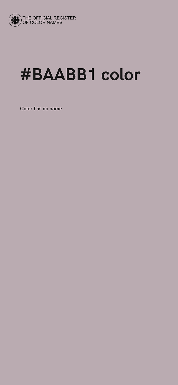 #BAABB1 color image