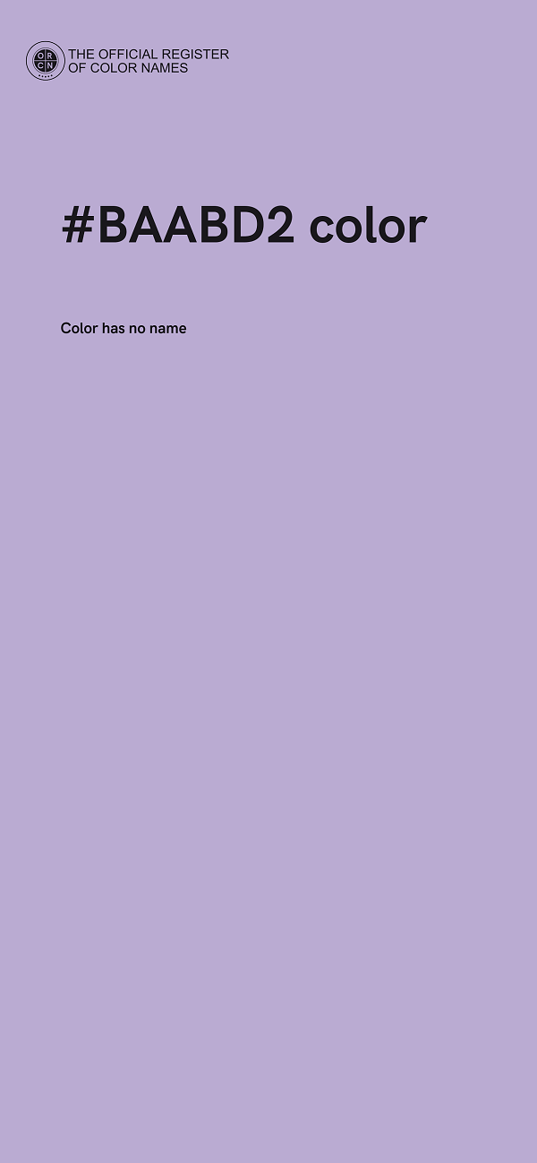 #BAABD2 color image