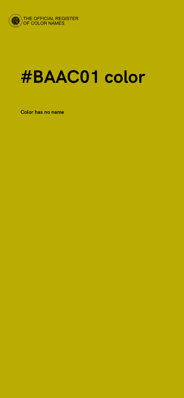 #BAAC01 color image