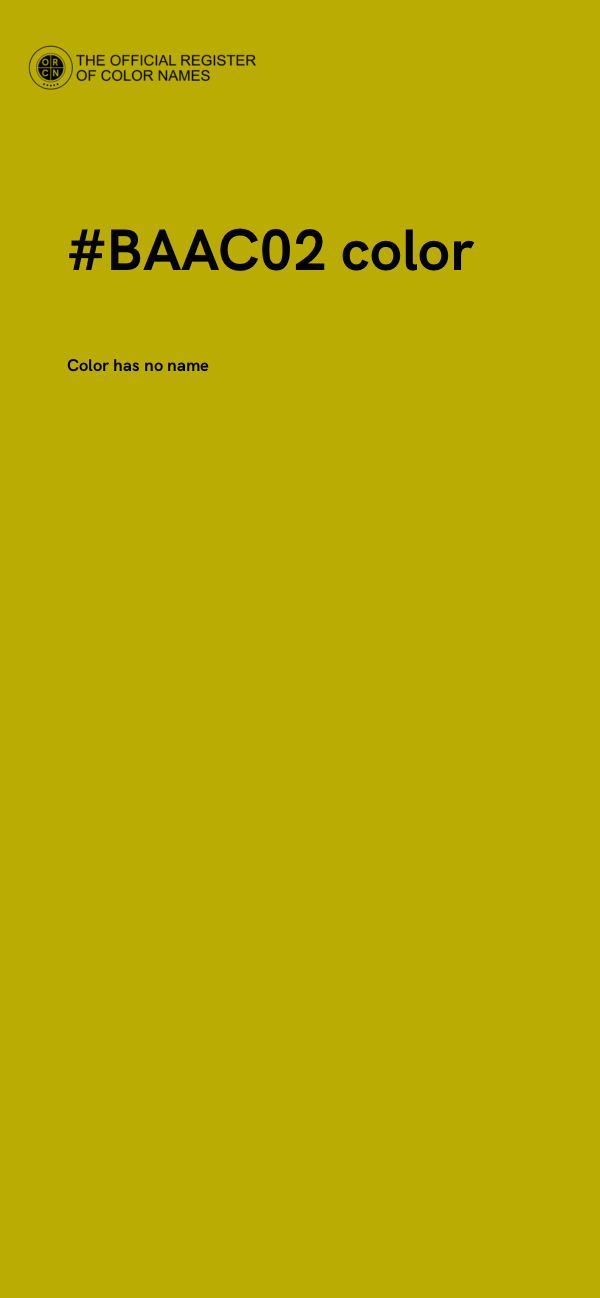 #BAAC02 color image