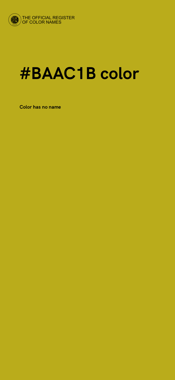 #BAAC1B color image