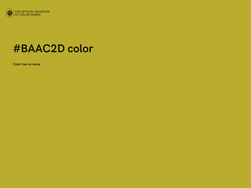 #BAAC2D color image