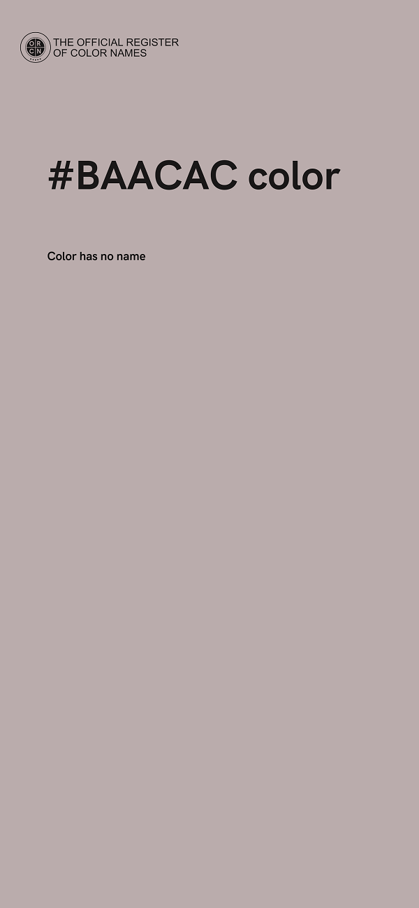 #BAACAC color image
