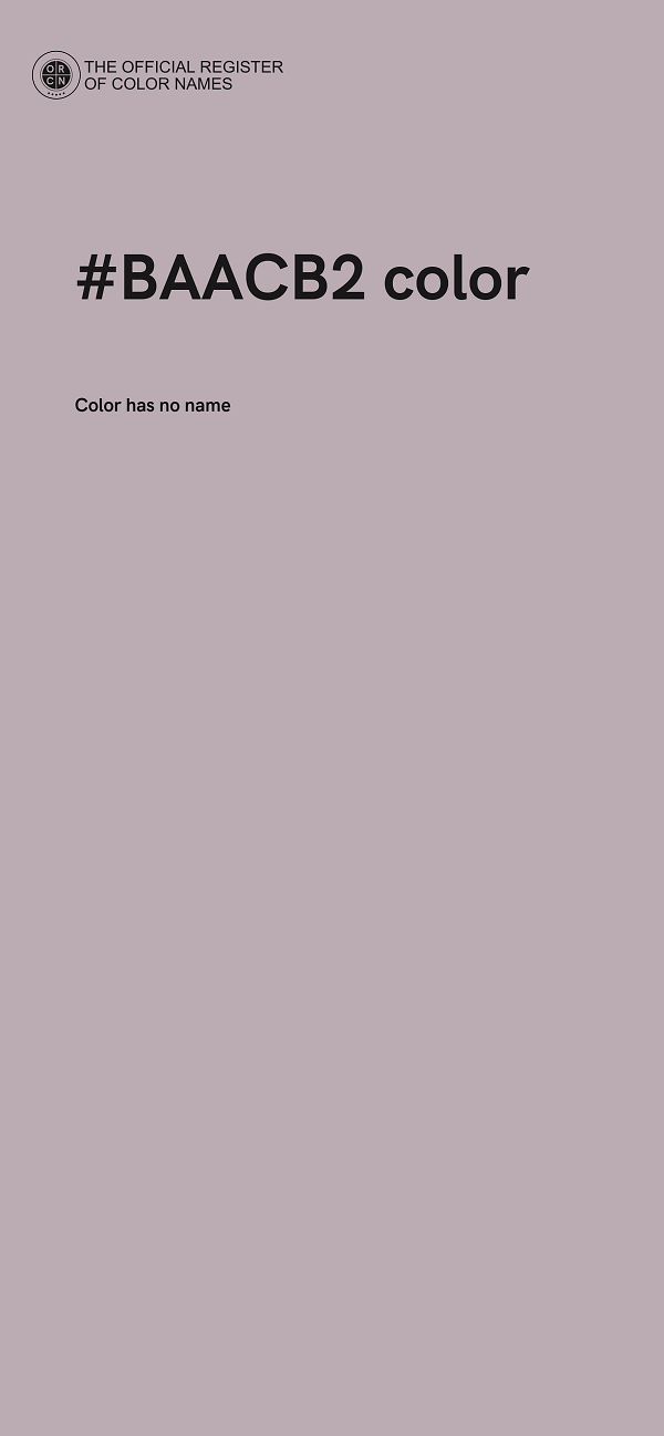 #BAACB2 color image