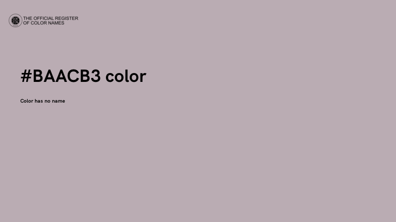 #BAACB3 color image