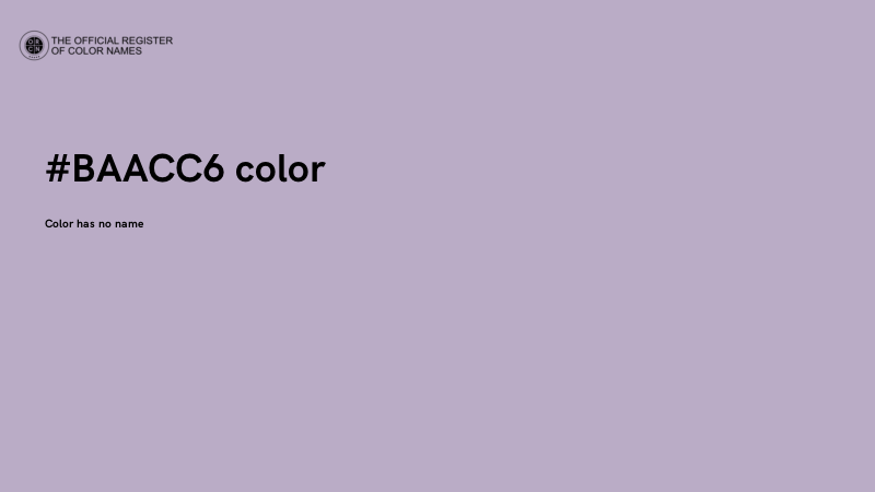 #BAACC6 color image