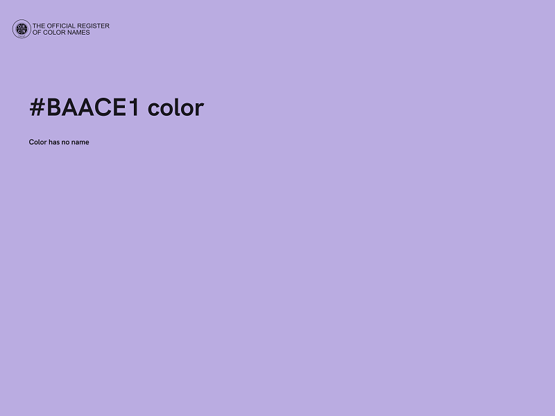 #BAACE1 color image