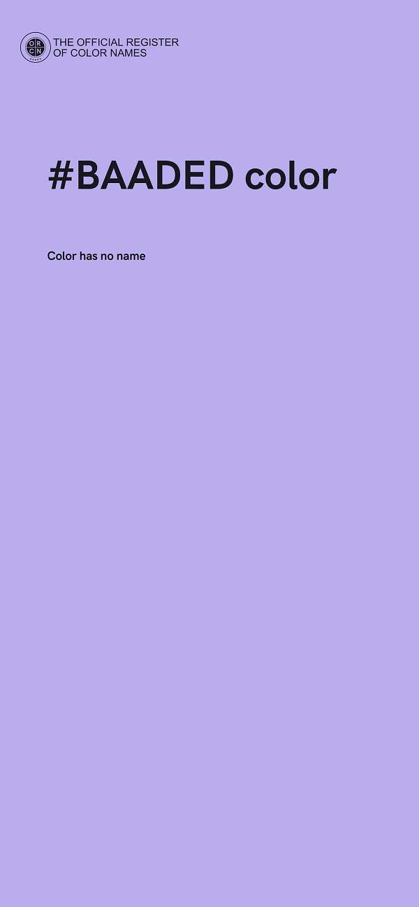 #BAADED color image