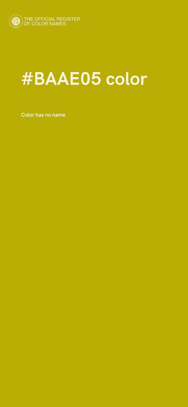 #BAAE05 color image