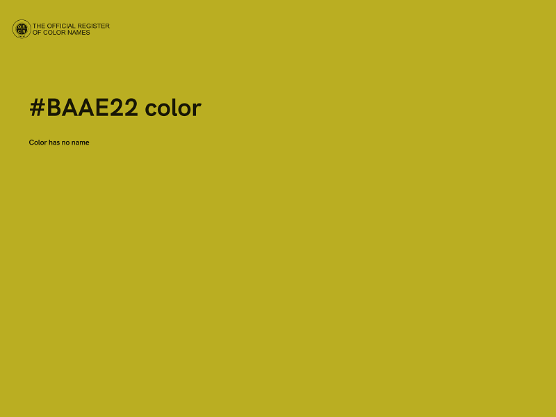 #BAAE22 color image