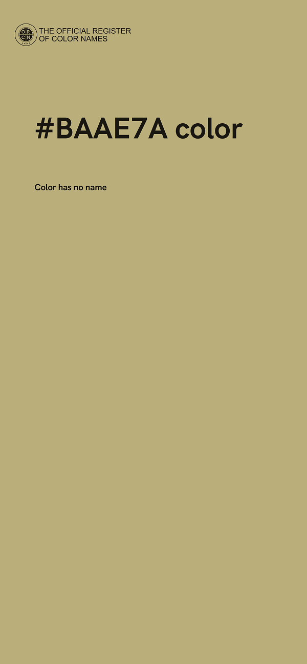 #BAAE7A color image