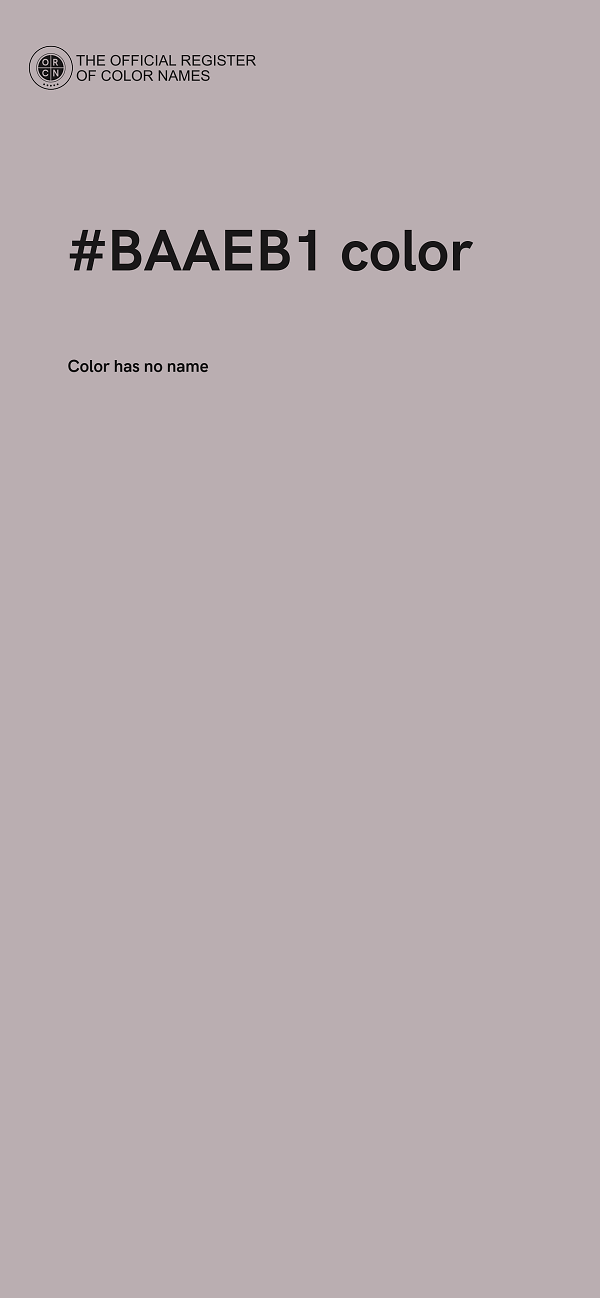 #BAAEB1 color image