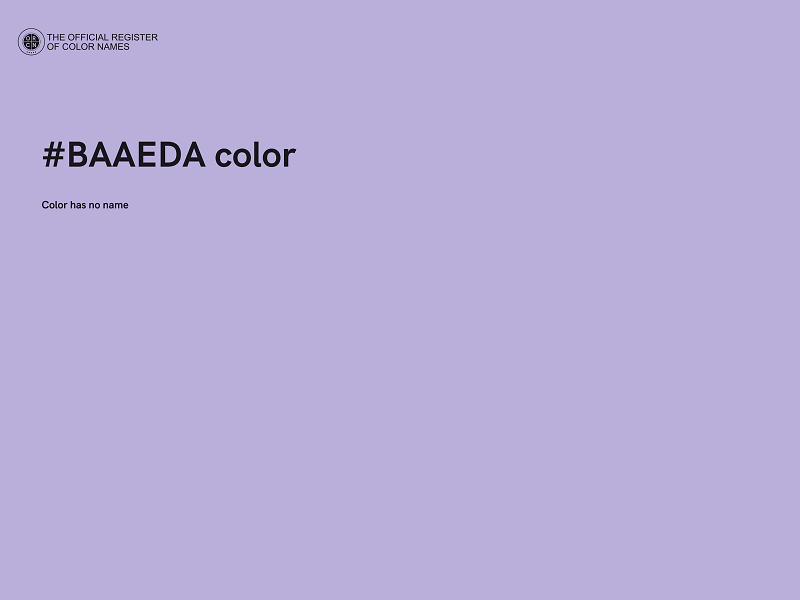 #BAAEDA color image
